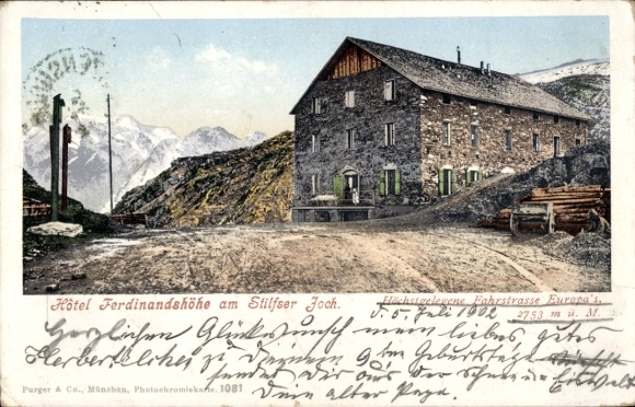 Postcard Stilfser Joch Stilfserjoch Passo Dello Stelvio Akpool Co Uk